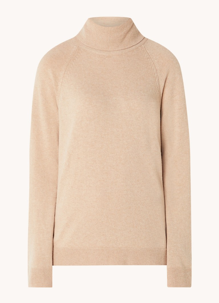 Maglione a collo alto Benetton in maglia fine misto cashmere