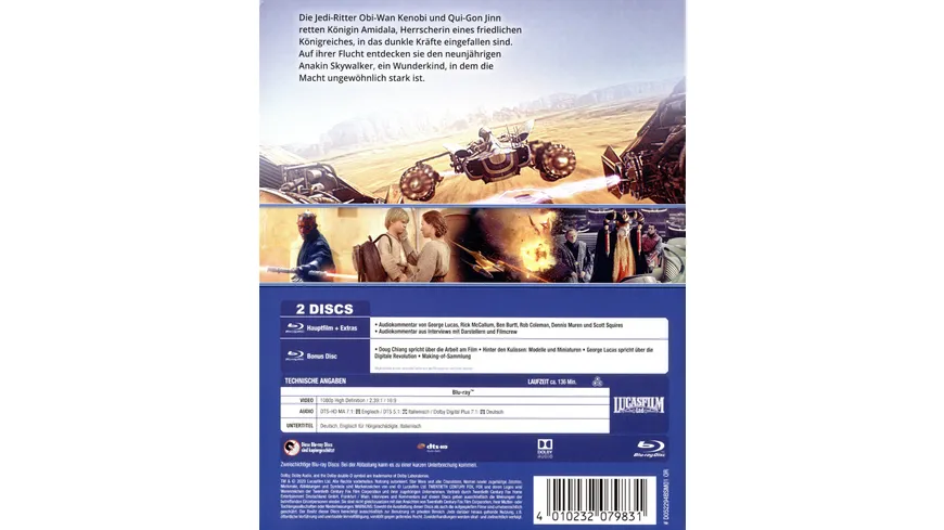 Star Wars Episode 1 - Dunkle Bedrohung  (+ Bonus-Blu-ray)