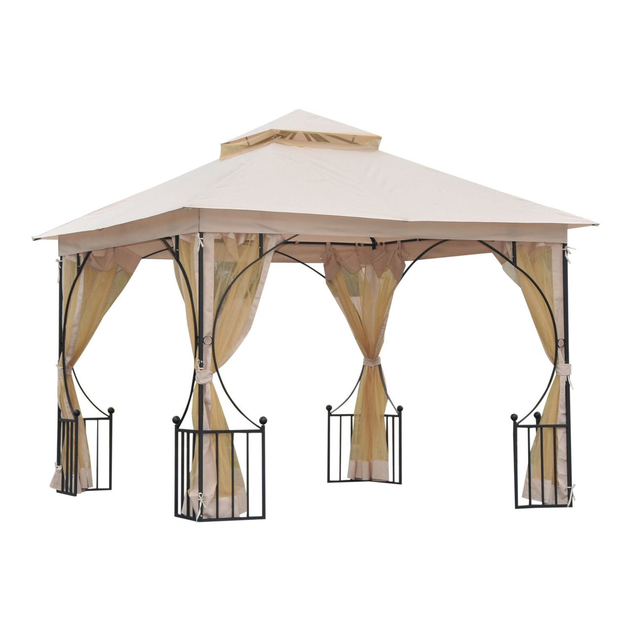 Outsunny Pavillon, Doppeldach 3x3m