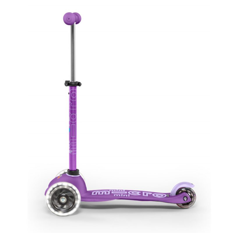 Trottinette 3 Roues Enfant - Mini Micro Deluxe Violet Led