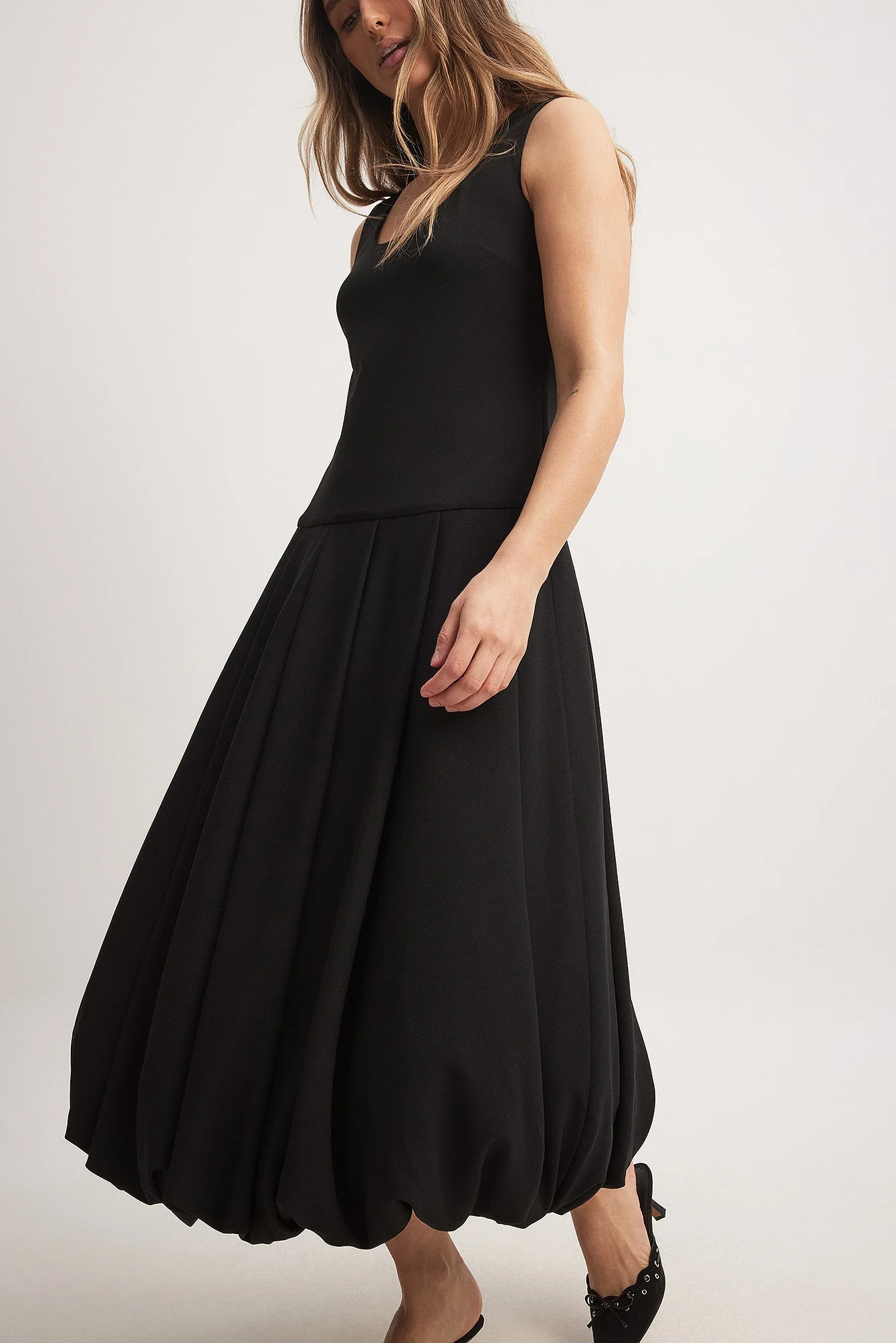 Midikleid mit Ballonrock
