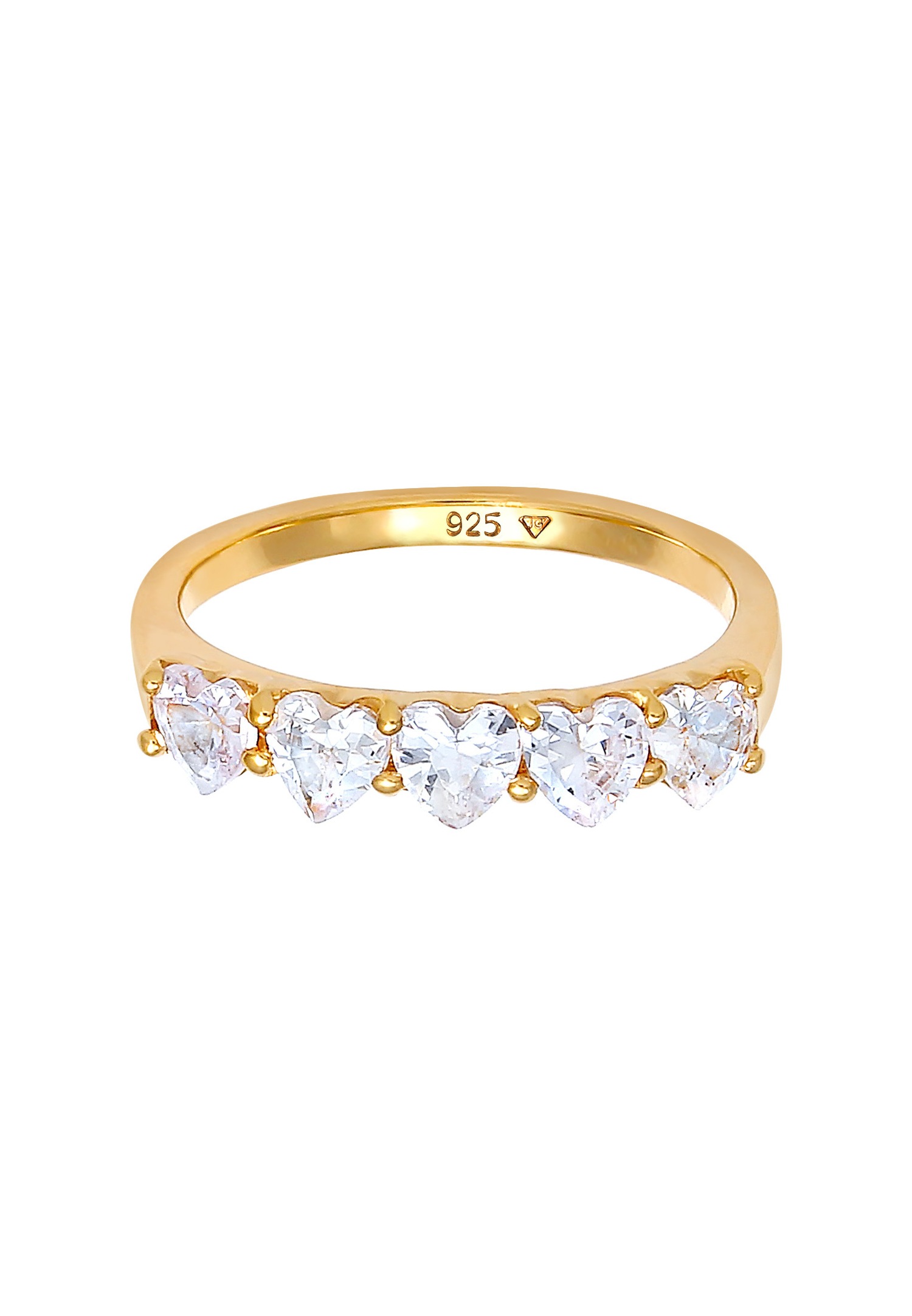 Los anillos de compromiso Elli para mujer son elegantes y están adornados con cristales de circonita en plata de ley 925.