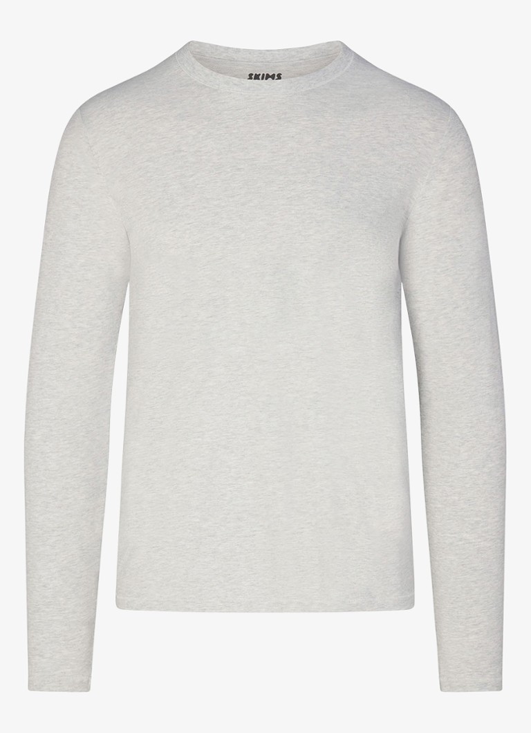 Tricou Skims din bumbac cu mânecă lungă și guler rotund