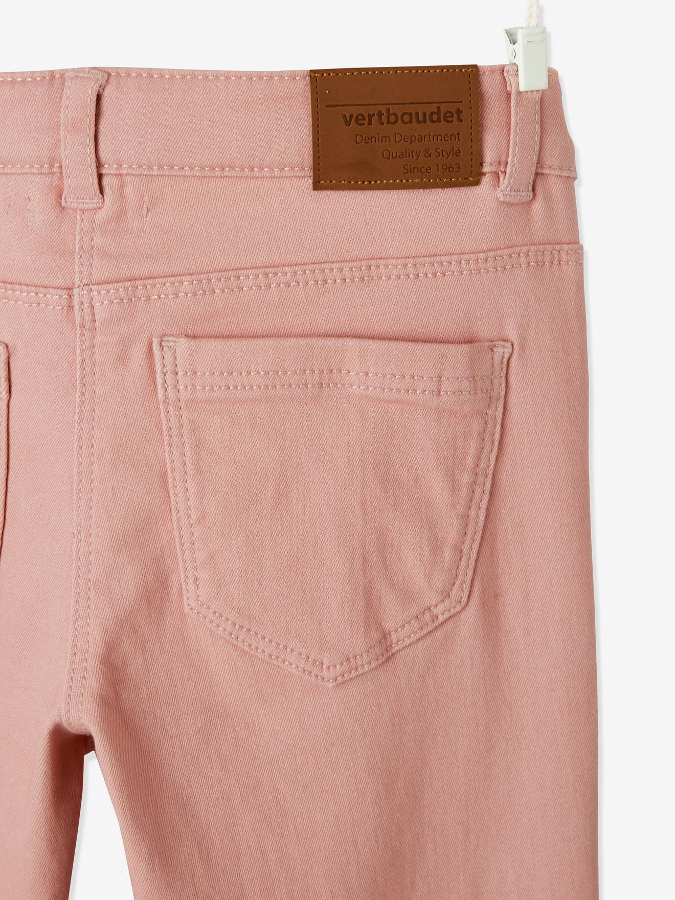Pantalon slim fille Morphologik tour de hanches MEDIUM marine foncé