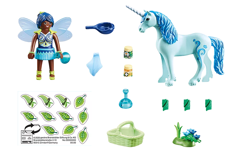 Einhorn mit Heiler-Fee