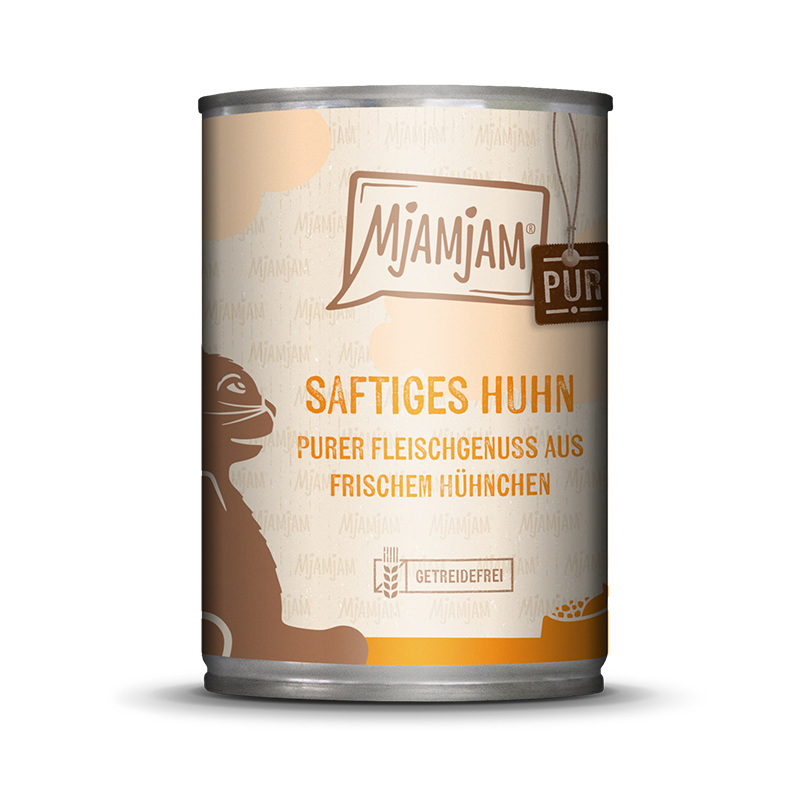 MjAMjAM Nassfutter MjAMjAM Pur 6x400g Huhn