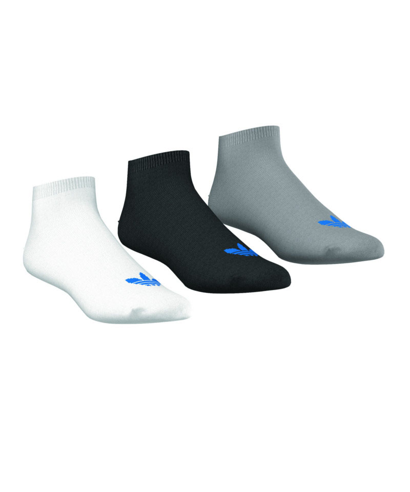 adidas Trefoil Liner Kurzsocken 3er Pack Weiss