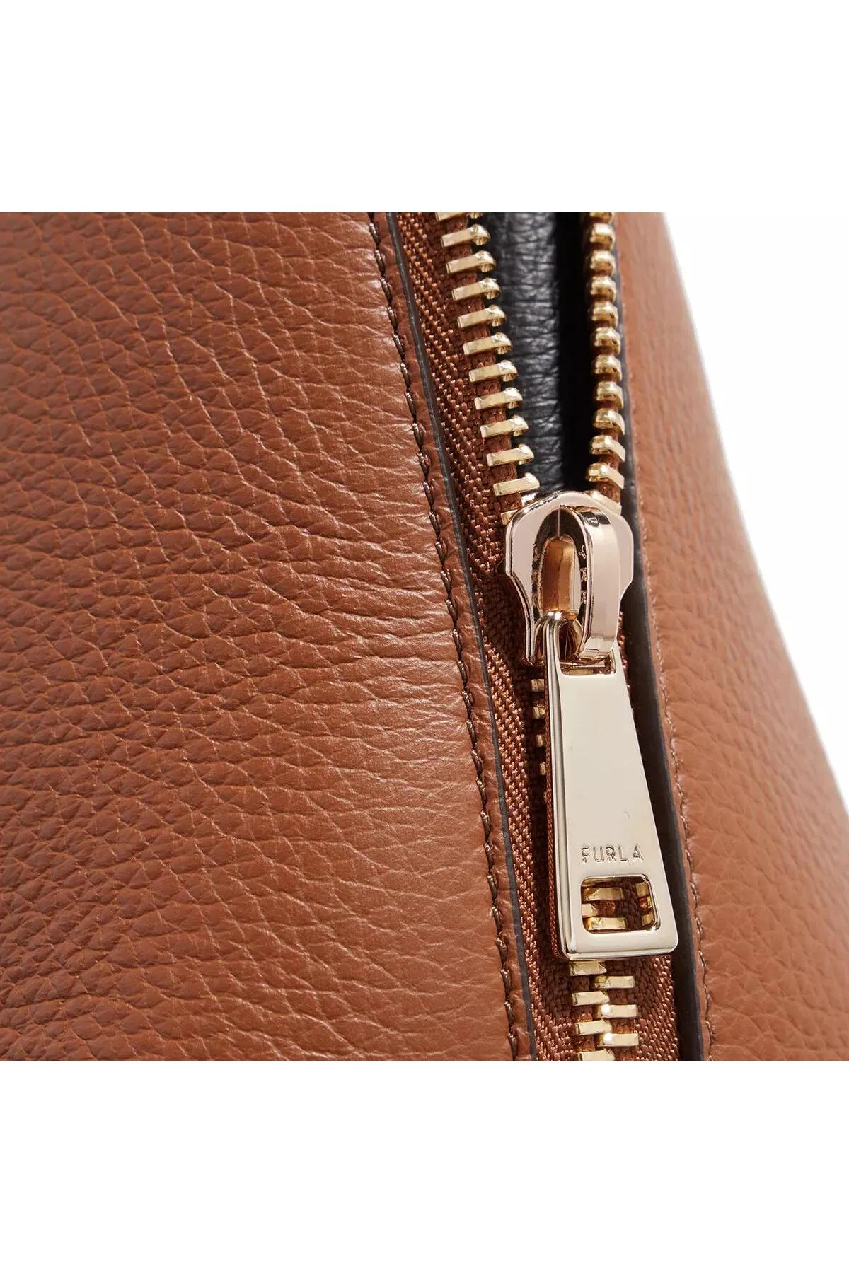 FURLA  GILDA L TOTE Cognac Nero