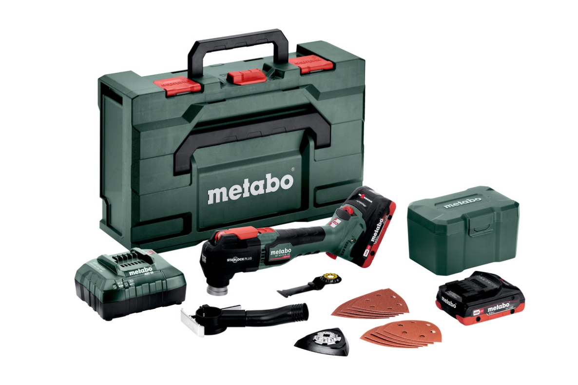 Metabo 613088800 MT 18 LTX BL QSL Accu-monitoimityökalu 18V 4,0Ah LiHD metaBOXissa