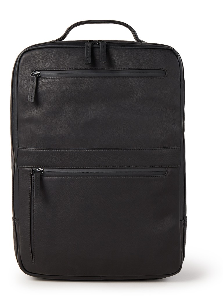 Rucsac pentru laptop unisex din piele Leonhard Heyden The Hague
