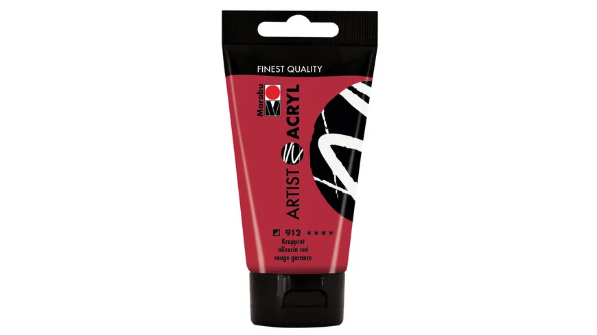 Marabu Artist Acryl, Krapprot 912, 75 ml 75 ml