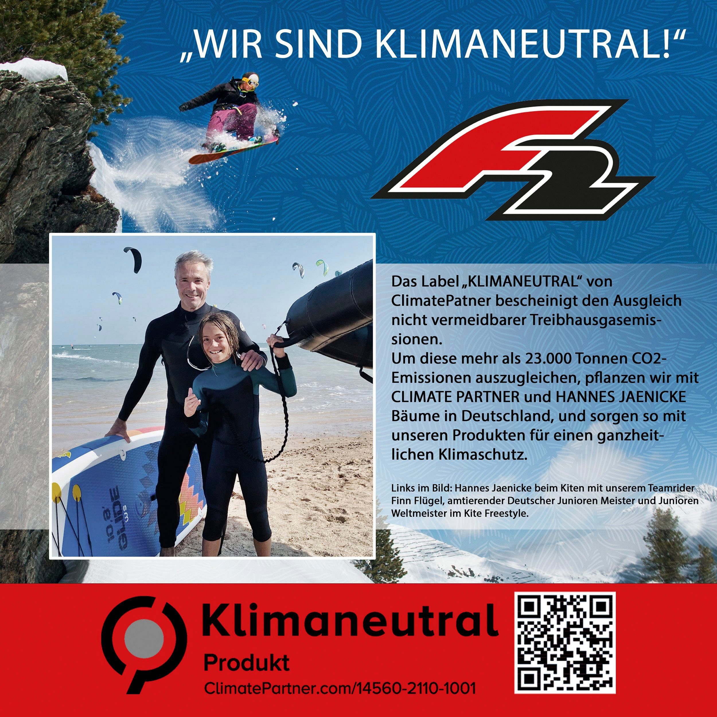F2 Inflatable SUP-Board Strato women 10,5 red, (Packung, 5 tlg)