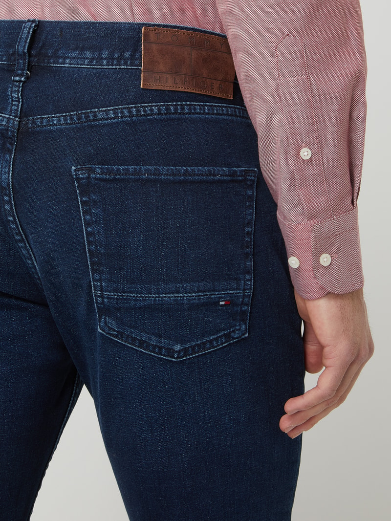 Straight Fit Jeans mit Stretch-Anteil Modell 'Denton' in blau
