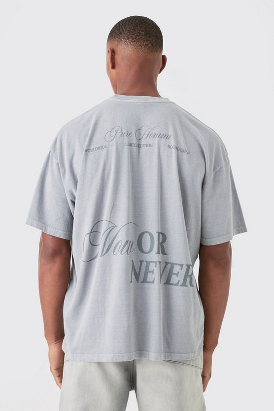 Oversize T-Shirt mit Keilabsatz