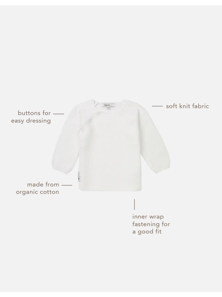 Noppies Strickjacke Pino in White günstig kaufen