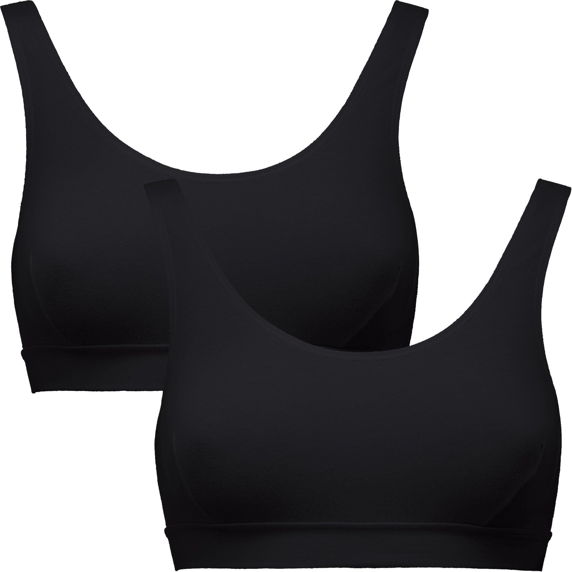 Erwin Müller Unterhemd Damen-Bustier im 2er-Pack Single-Jersey Uni