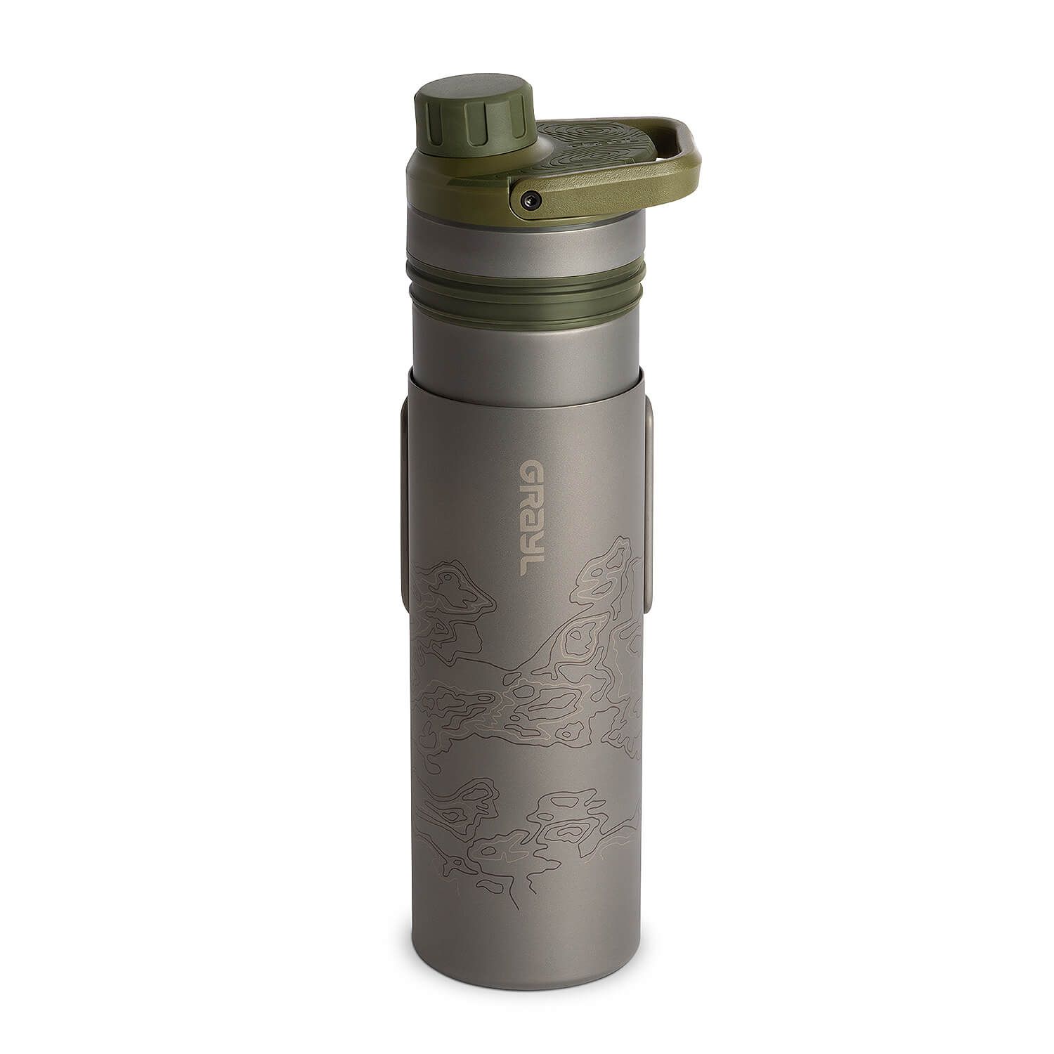 Titanium UltraPress Purifier Trinkflasche