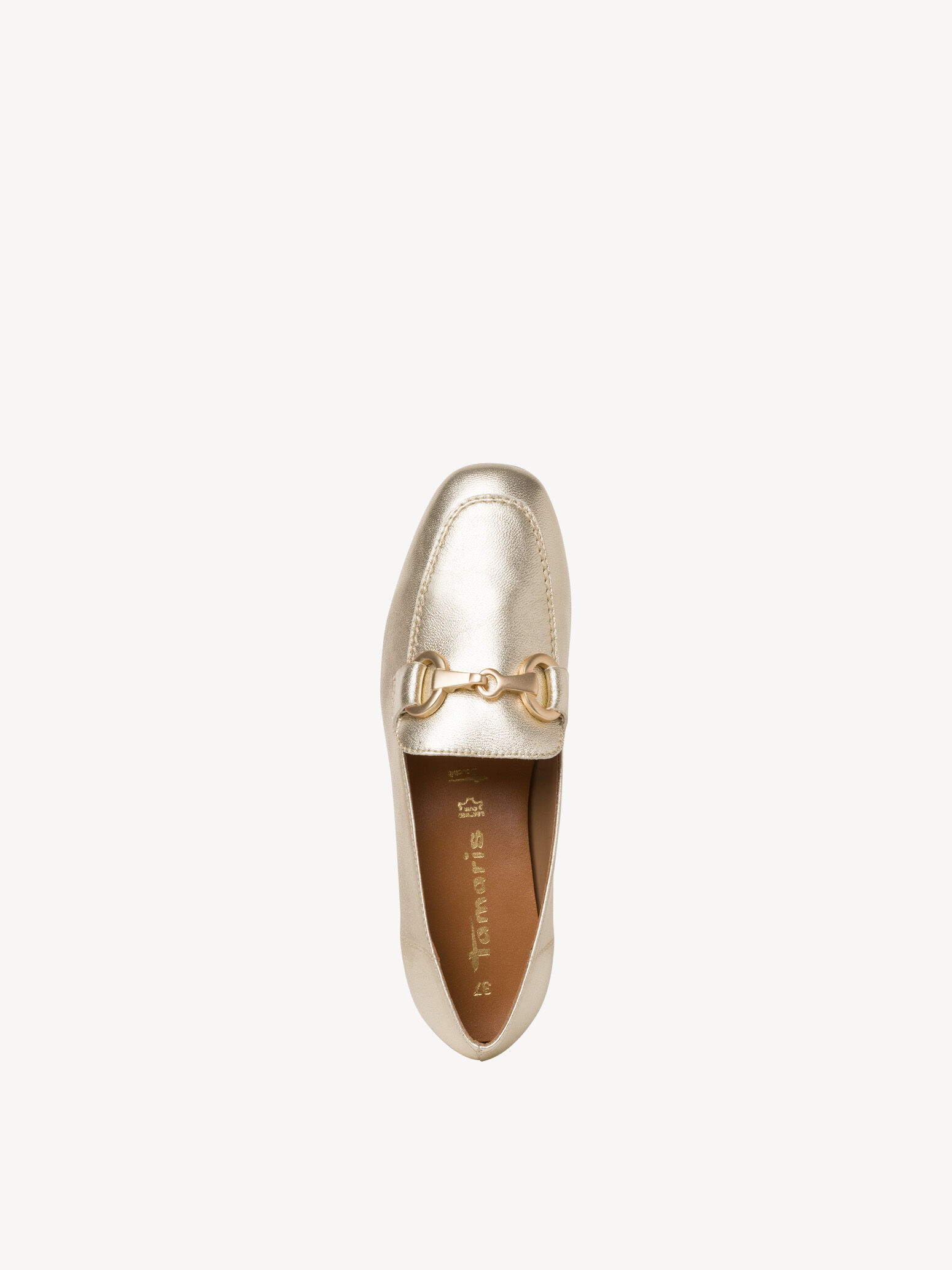 Slipper en cuir - métallique