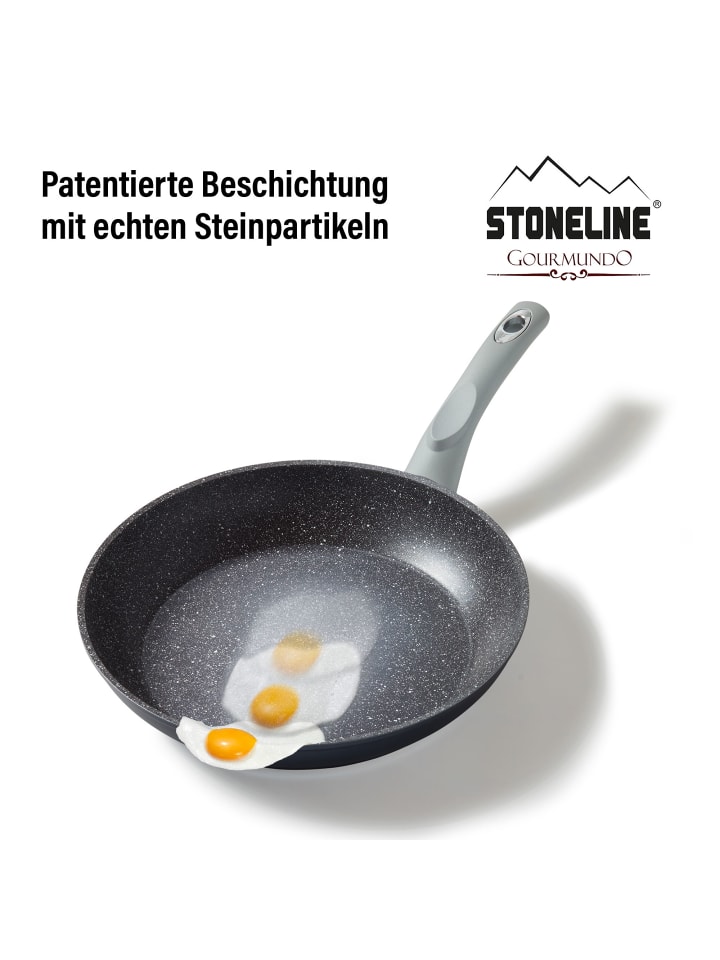Stoneline Bratpfanne | ohne Deckel in Dunkelgrau günstig kaufen Ø 28 cm