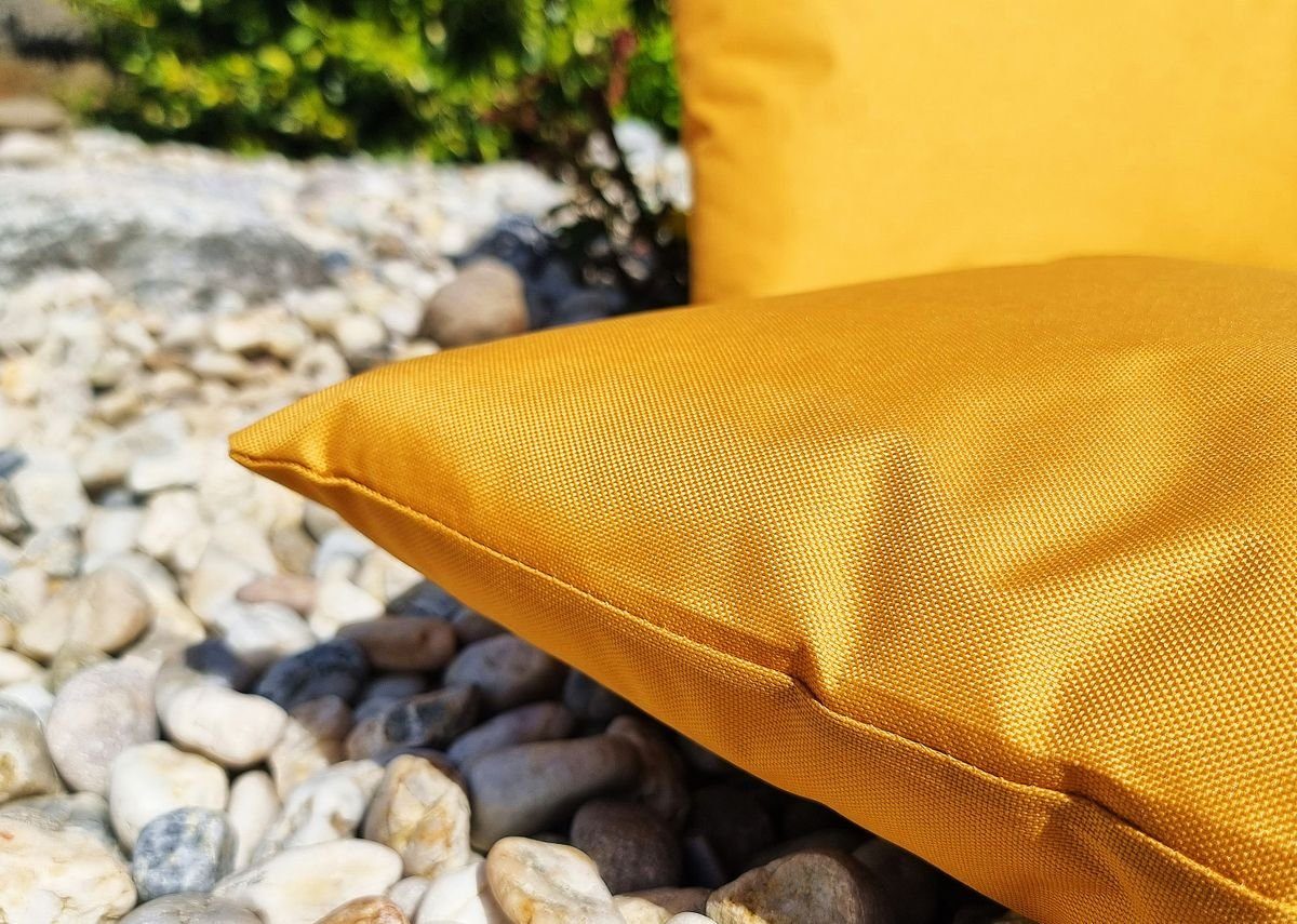 JACK Dekokissen 2x Outdoor Lounge Kissen 45x45cm Dekokissen Set mit Füllung Wasserfest, mit Lotus-Effekt, Robust, Strapazierfähig, für Innen & Außen geeignet