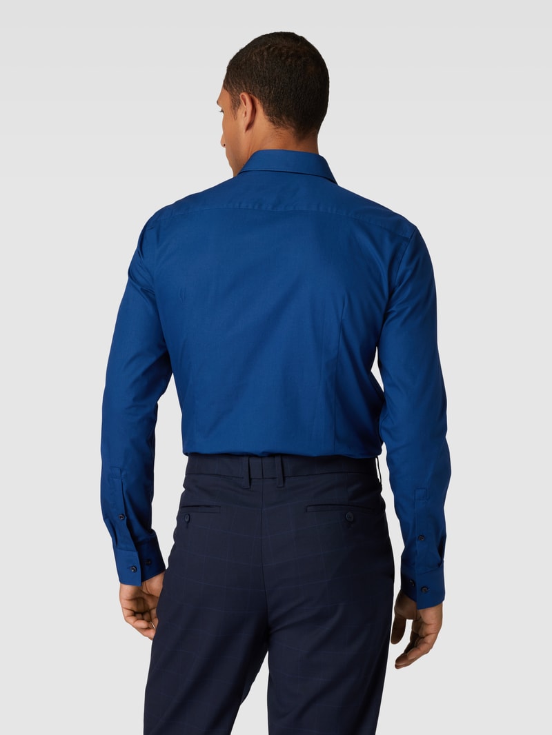 Regular Fit Business-Hemd mit Kentkragen Modell 'Kenno' in marineblau