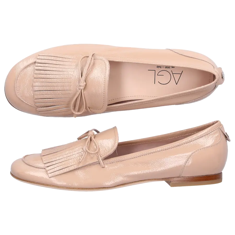 AGL Attilio Giusti Leombruni - Loafer D744009 Lackleder - beige