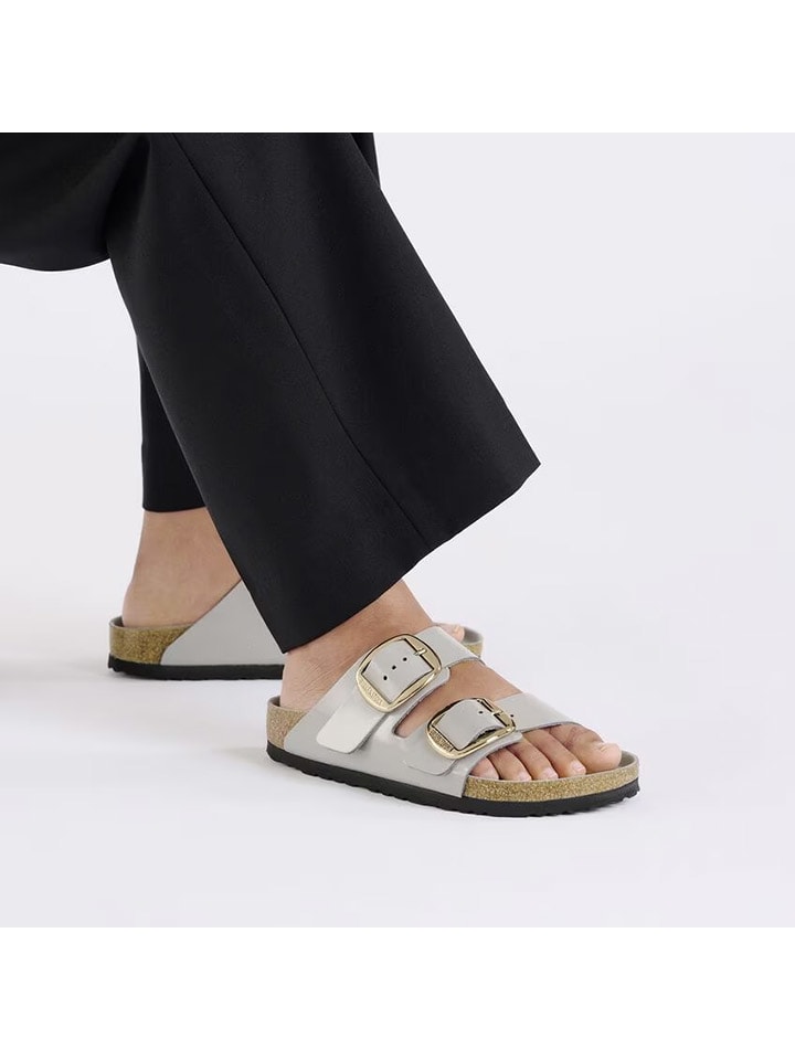 Birkenstock Leder-Pantoletten 