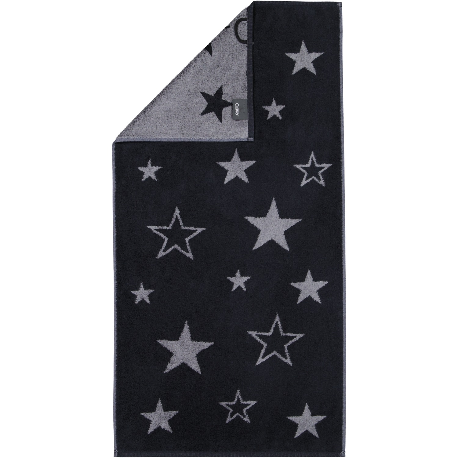 Cawö Handtücher Christmas Edition Sterne 792 schwarz - 90