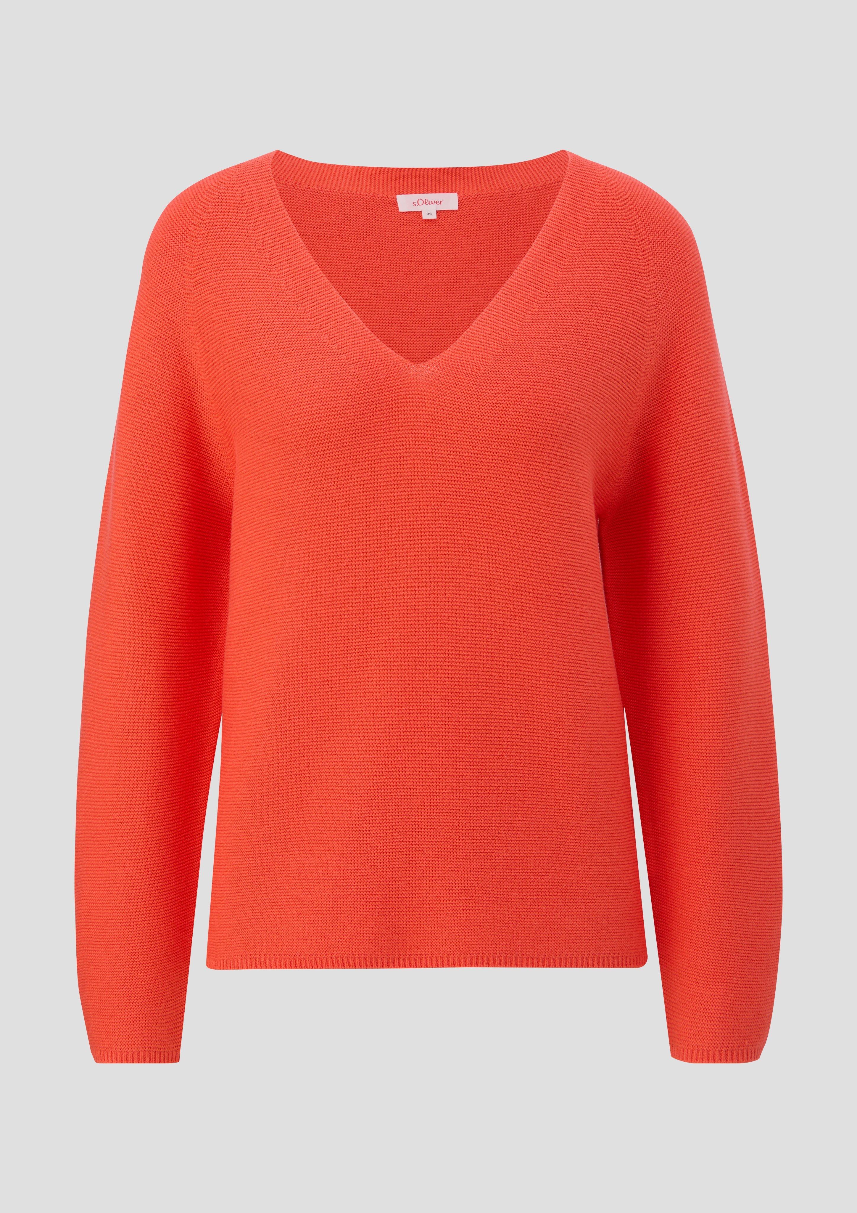 Strickpullover mit V-Ausschnitt  2144153-2590