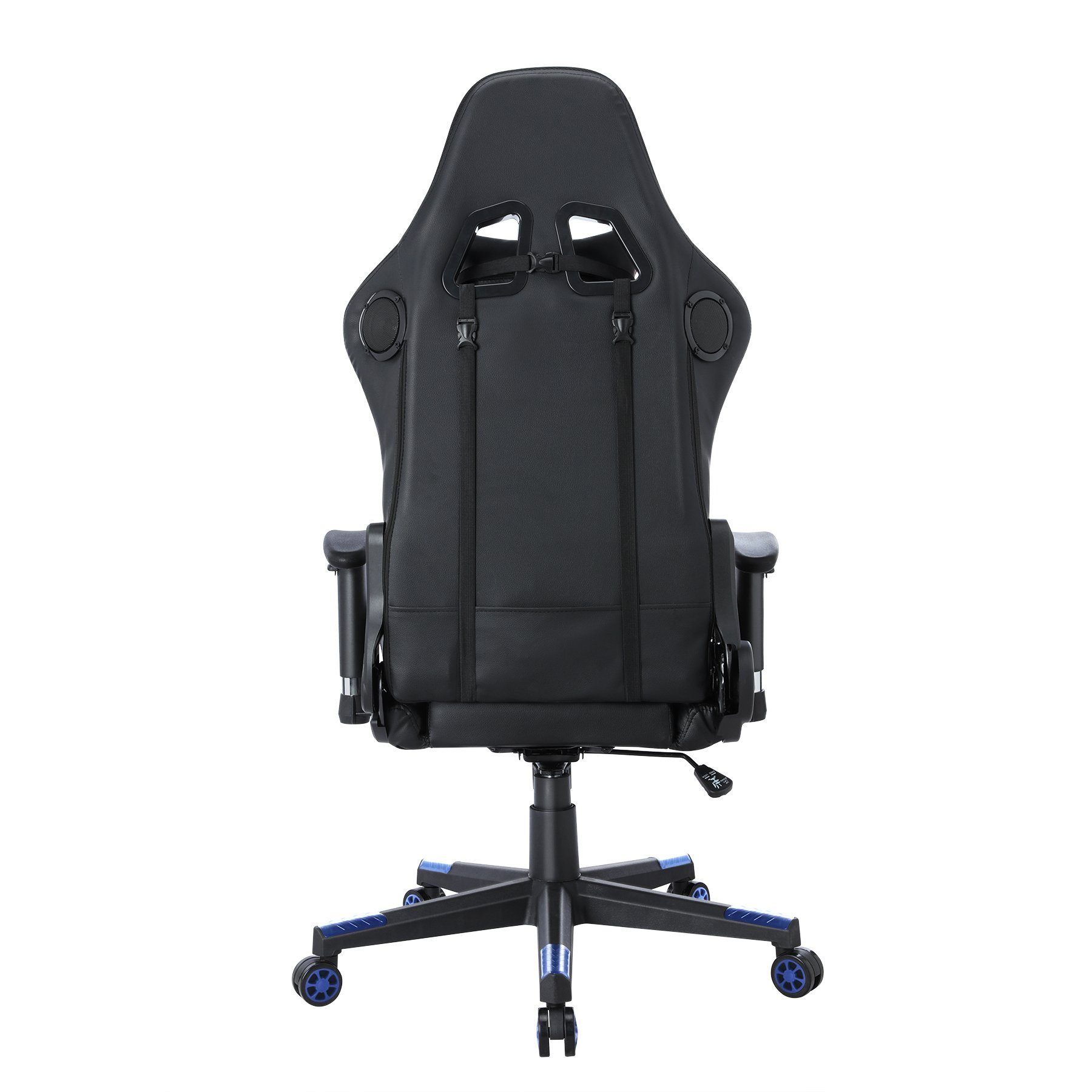 HomeMiYN Gaming Chair Gaming Stuhl Lautsprechern LED-Leuchten ergonomischer Bürostuhl Hoher