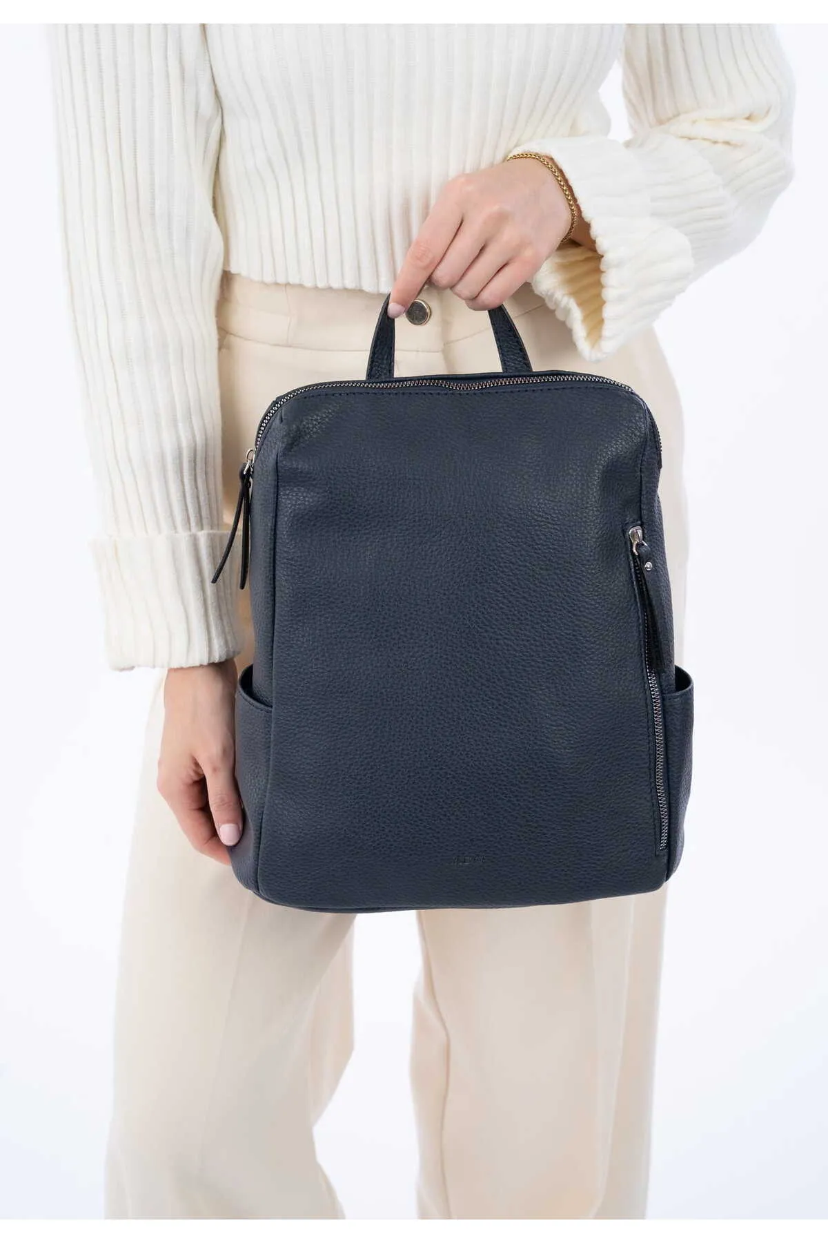 Emily & Noah  Rucksack - Blau - Unifarben