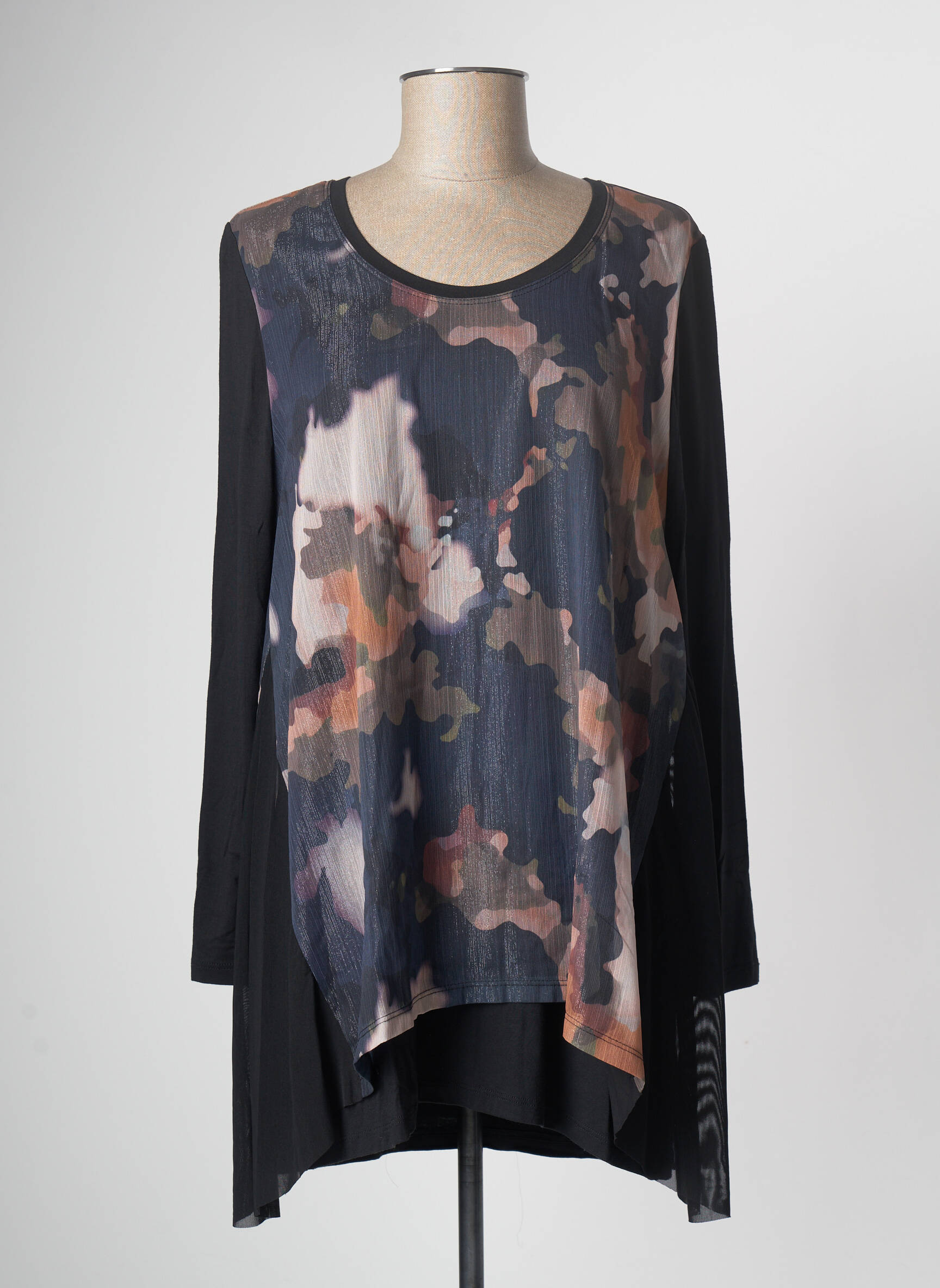 Mc Planet Tuniquemanchelongue Femme couleur noir