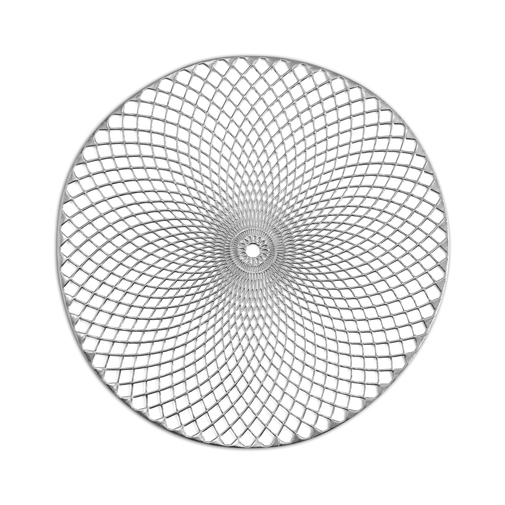 Tischset Mandala silberfarben