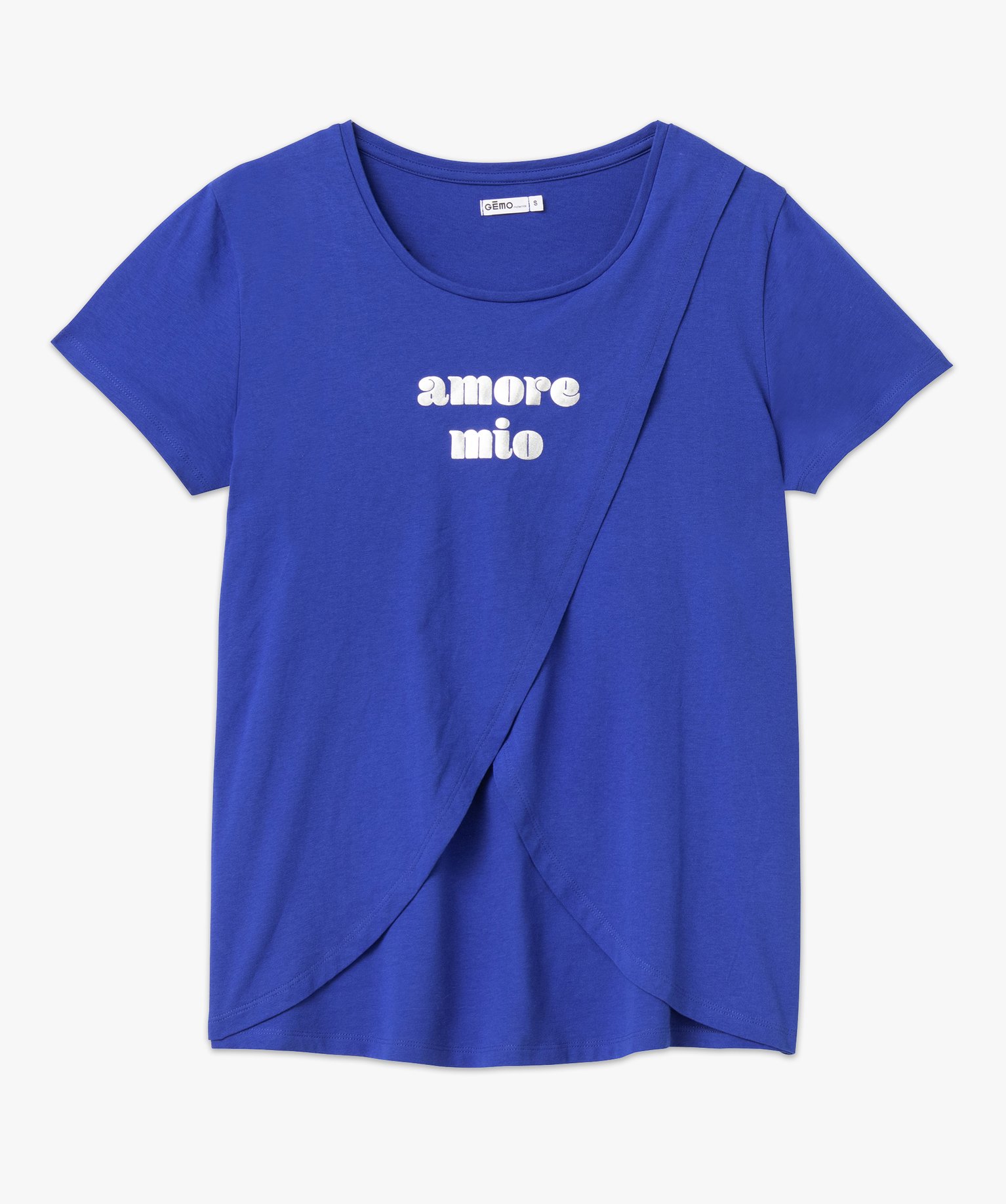 Tee-shirt de grossesse et d'allaitement à motifs noir | GEMO