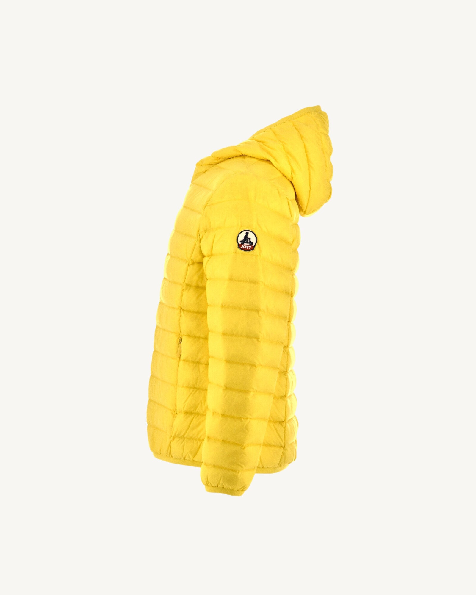 Doudoune légère à capuche enfant Jaune or Hugo
