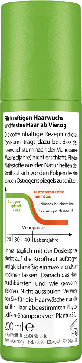 Haarwasser Phyto-Coffein Tonikum, 200 ml