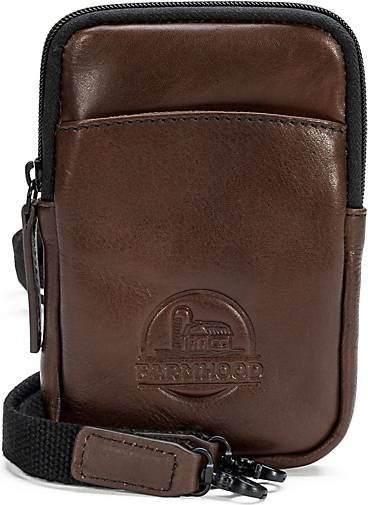 FARMHOOD Memphis Handytasche Leder 12 cm