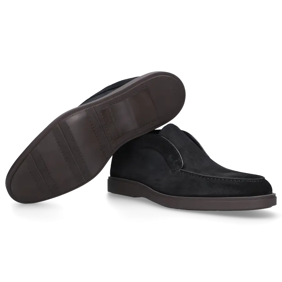 Santoni - Stiefeletten DESERT BOOT Veloursleder - schwarz