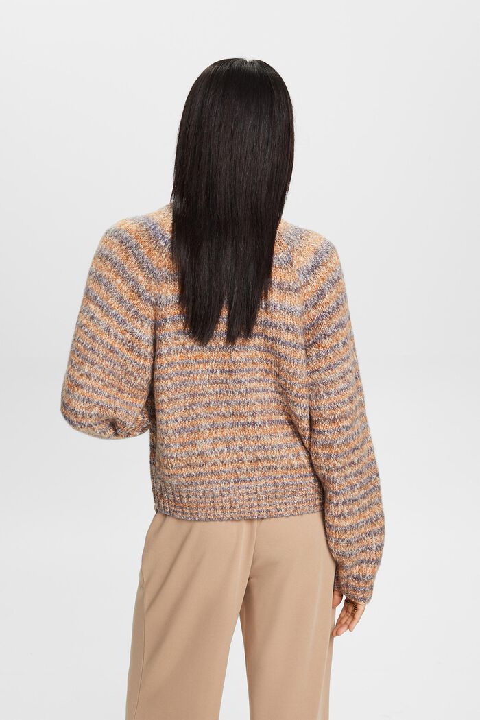 Mehrfarbiger Cardigan mit V-Ausschnitt