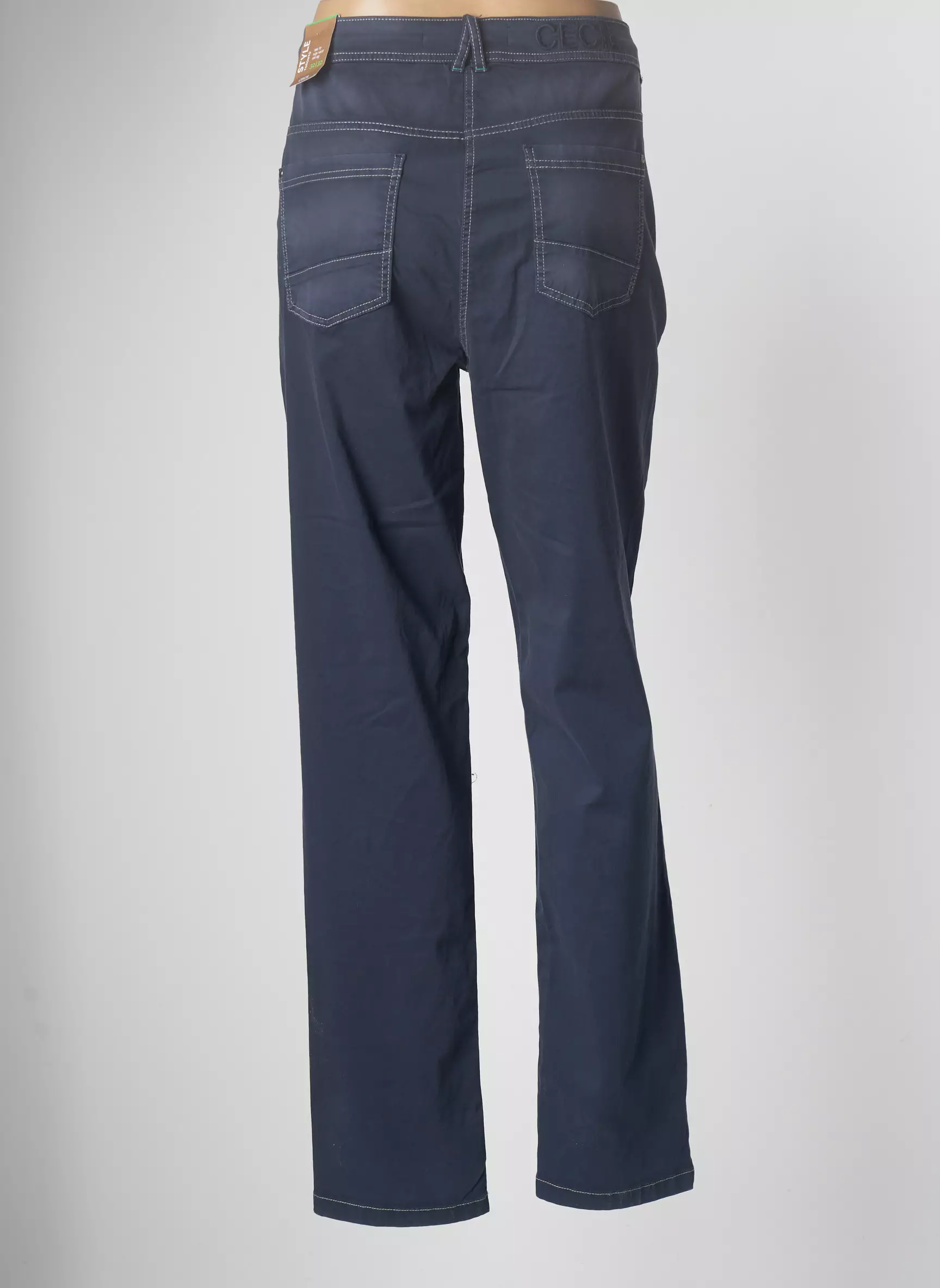 Cecil Pantalons Slim Femme couleur bleu