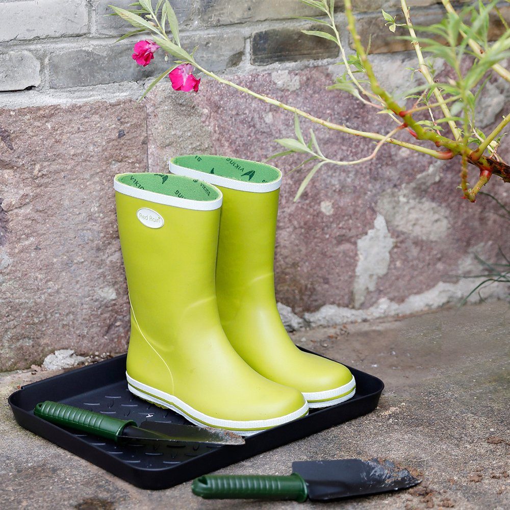 SCOHOME Schuhabtropfschale 3 Stück Schuhabtropfschale Schuhmatte Ablage (3-tlg., für Schuhe Regen Haustiere Innen Außenbereich(35*27.5*3cm), Schuhmatte Schuhwanne Kunststoff