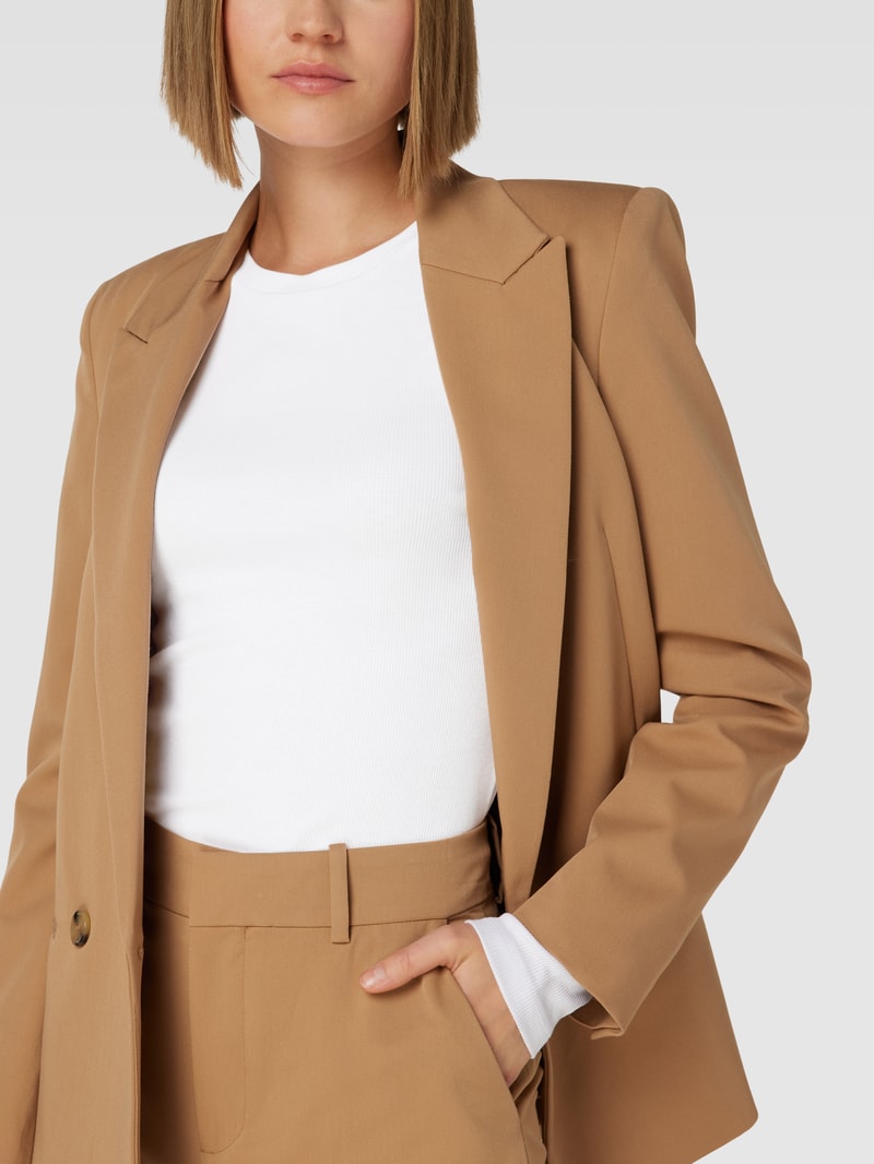 Longsleeve mit Feinripp Modell 'ROMA' in weiß