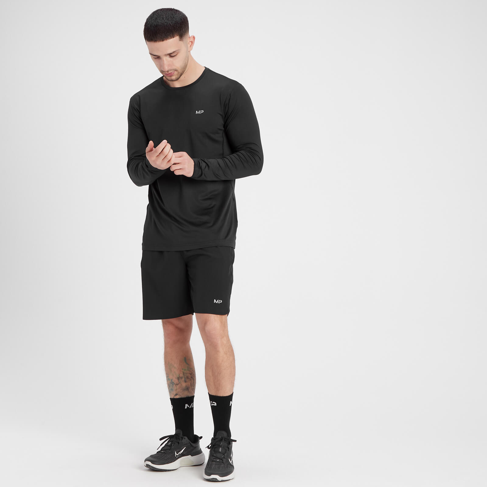 T-shirt à manches longues MP Velocity pour hommes – Noir