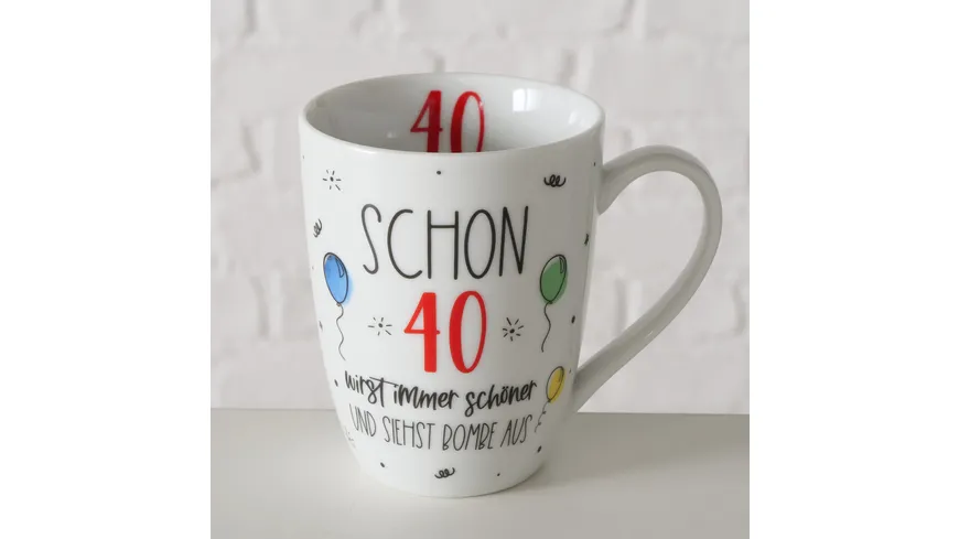Boltze Tasse in Geschenkpackung 40.Geburtstag