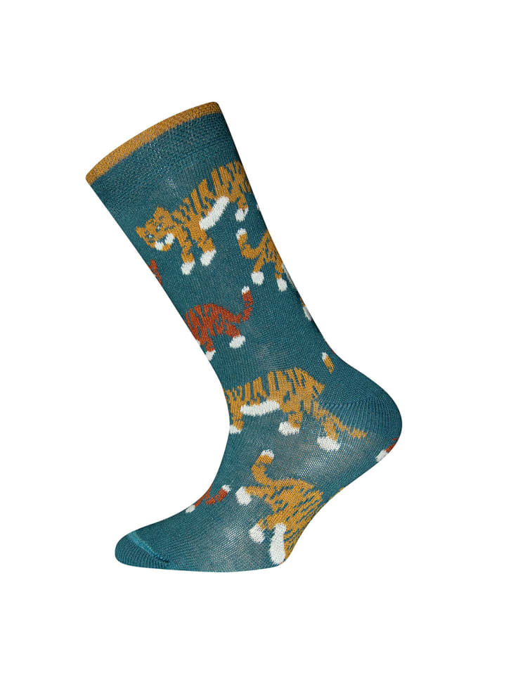 ewers 3er-Set Socken 3er Pack Tiger in blau-grau-grün günstig kaufen