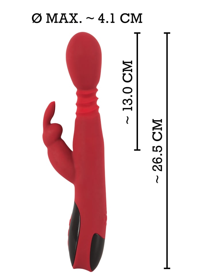 You2Toys Vibrator Silicone Rabbit Vibrator in rot günstig kaufen 26,5