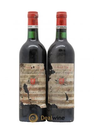 Château Poujeaux  1975 - Lot de 2 Bouteilles