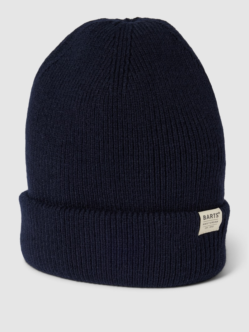 Beanie mit Label-Detail Modell 'Kinabalu' in blau