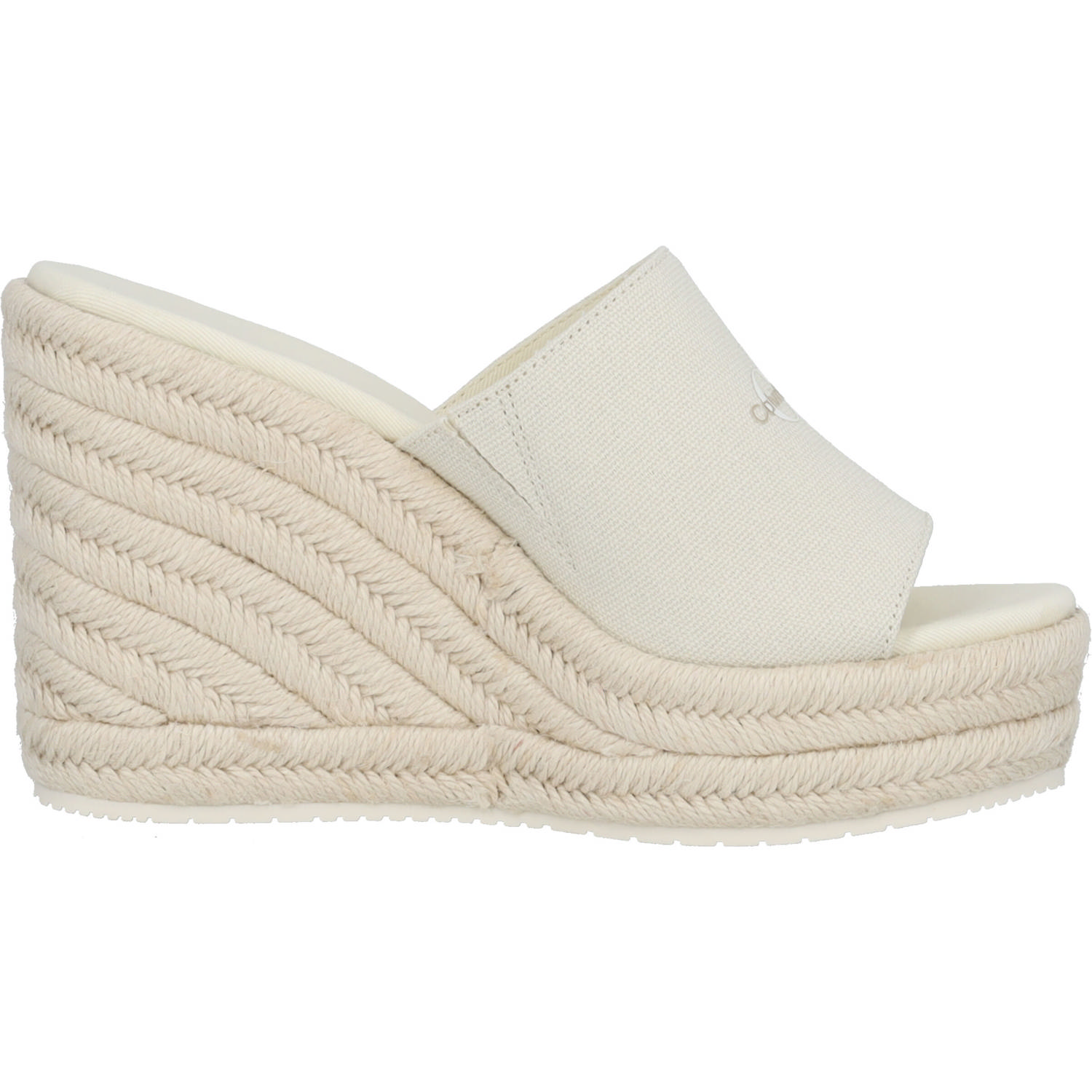 Calvin Klein YW0YW01356, Plateau-Pantoletten, Damen, Weiß
