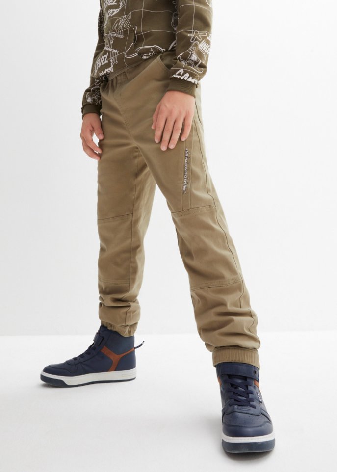 Jungen Twill Thermo Schlupfhose, Loose Fit
